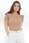 Pattaya Kadın Fırfırlı Kaşkorse Tişört P21S201-2486