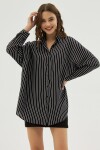 Pattaya Kadın Oversize Viskon Uzun Kollu Gömlek P21S201-2260