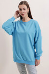 Pattaya Kadın Basic Uzun Kollu Oversize Sweatshirt P20W-4420