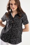 Pattaya Kadın Baskılı Kısa Kol Gömlek PTTY20S-383
