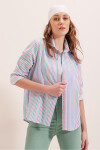 Pattaya Kadın Çizgili Gömlek P22S201-2665