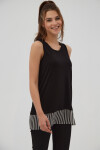 Pattaya Kadın Etek Ucu Detaylı Kolsuz Tişört P21S201-2157