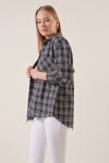 Pattaya Kadın Cepli Oversize Şanel Gömlek P22W199-0340