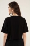 Pattaya Kadın Nakışlı Crop Tişört Y20S110-4134
