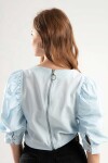 Pattaya Kadın Arkadan Fermuarlı Balon Kol Bluz Y20S126-10539