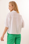 Pattaya Kadın Cep Detaylı Basic Kısa Kollu Gömlek P21S201-2159