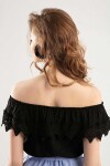 Pattaya Kadın Güpür Detaylı Straplez Bluz Y20S102-1043