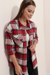 Pattaya Kadın Oversize Ekoseli Oduncu Gömlek P22W110-63102