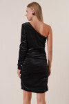 Pattaya Kadın Tek Kollu Drapreli Elbise P22W185-3039