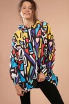 Pattaya Kadın Grafik Desenli Kapşonlu Oversize Sweatshirt Y20W110-4125-28