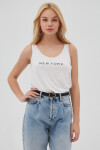 Pattaya Kadın New York Baskılı Askılı Tişört P21S201-2154