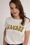 Pattaya Kadın Savage Baskılı Örme Tişört P21S201-2839
