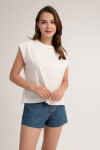 Pattaya Kadın Yuvarlak Yaka Basic Kolsuz Tişört P21S201-2656