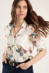 Pattaya Kadın Çiçekli Uzun Kollu Gömlek Y20S110-3639-1