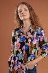 Pattaya Kadın Desenli Uzun Kollu Gömlek Y20W110-3848