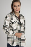 Pattaya Kadın Ekoseli Ceket Gömlek P21W201-3035