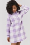 Pattaya Kadın Ekoseli Polar Sweatshirt Elbise Y20W110-4085