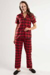 Pattaya Kadın Kareli Kısa Kollu Pijama Takımı Y20S110-6372