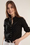 Pattaya Kadın Puantiyeli Uzun Kollu Gömlek Y20S110-3432