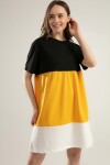 Pattaya Kadın Renk Bloklu Örme Elbise Y20S110-4142