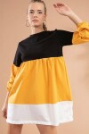 Pattaya Kadın Renk Bloklu Sweatshirt Elbise Y20W110-2863