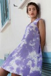 Pattaya Kadın V Yaka Desenli Sıfır Kollu Elbise Y20S110-1997