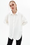 Pattaya Kadın Yarasa Kollu Asimetrik Oversize Gömlek P21S201-0760
