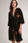 Pattaya Kadın Yıldız Nakışlı Kimono P21S201-5957