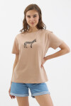 Pattaya Kadın Zebra Baskılı Kısa Kollu Tişört P21S201-3005