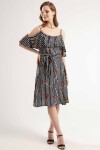 Pattaya Kadın Zincir Desenli Elbise Y20S126-10195-2
