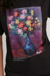 Pattaya Kadın Çiçek Desenli Batik Tişört  P21S201-2661