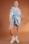 Pattaya Kadın Çiçekli Oversize Elbise Sweatshirt Y20W110-4125-6