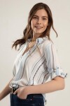 Pattaya Kadın Desenli Regular Fit Gömlek Y20S110-3810-1