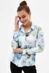 Pattaya Kadın Desenli Regular Fit Uzun Kollu Gömlek P21S201-2054