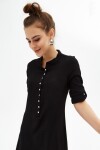 Pattaya Kadın Hakim Yaka Çıt Çıt Detaylı Gömlek Elbise P21S110-2965