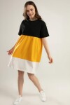 Pattaya Kadın Renk Bloklu Örme Elbise Y20S110-4142