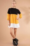 Pattaya Kadın Renk Bloklu Sweatshirt Elbise Y20W110-2863