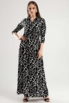 Pattaya Kadın Taş Desenli Uzun Elbise Y20S110-1549