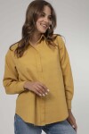 Pattaya Kadın Uzun Kollu Keten Gömlek P21S201-2820