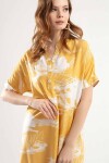 Pattaya Kadın Yarım Düğmeli Kısa Kollu Mini Elbise Y20S110-1560