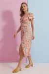 Pattaya Kadın Balon Kollu Çiçek Desenli Elbise P23S191-5320