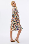 Pattaya Kadın Baskılı Uzun Kollu Mini Elbise P21S201-2163