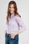 Pattaya Kadın Çiçek Desenli Uzun Kollu Gömlek PTTY20S-119