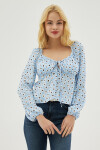 Pattaya Kadın Çiçekli Crop Viskon Gömlek Bluz P21S201-2057