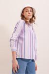 Pattaya Kadın Çizgili Gömlek P22S201-2665