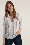 Pattaya Kadın Desenli Regular Fit Gömlek Y20S110-3810-1