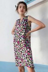 Pattaya Kadın Desenli Sıfır Kollu Mini Elbise Y20S110-1997-2
