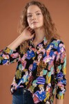 Pattaya Kadın Desenli Uzun Kollu Gömlek Y20W110-3848