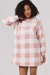 Pattaya Kadın Ekoseli Polar Sweatshirt Elbise Y20W110-4085