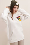 Pattaya Kadın Kapüşonlu İçi Polarlı Örme Sweatshirt P22W110-60455-2